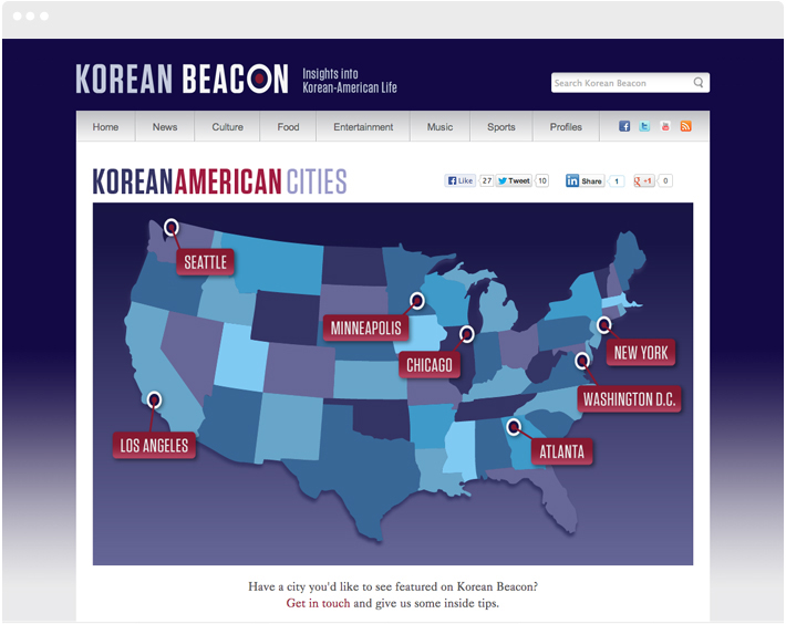 Korean Beacon Korean American Cities