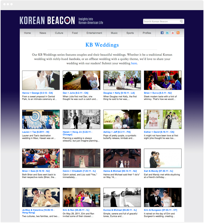 Korean Beacon Weddings